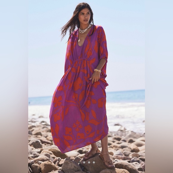 Free People Milkshake Mod Maxi Kaftan - Picture 1 of 9